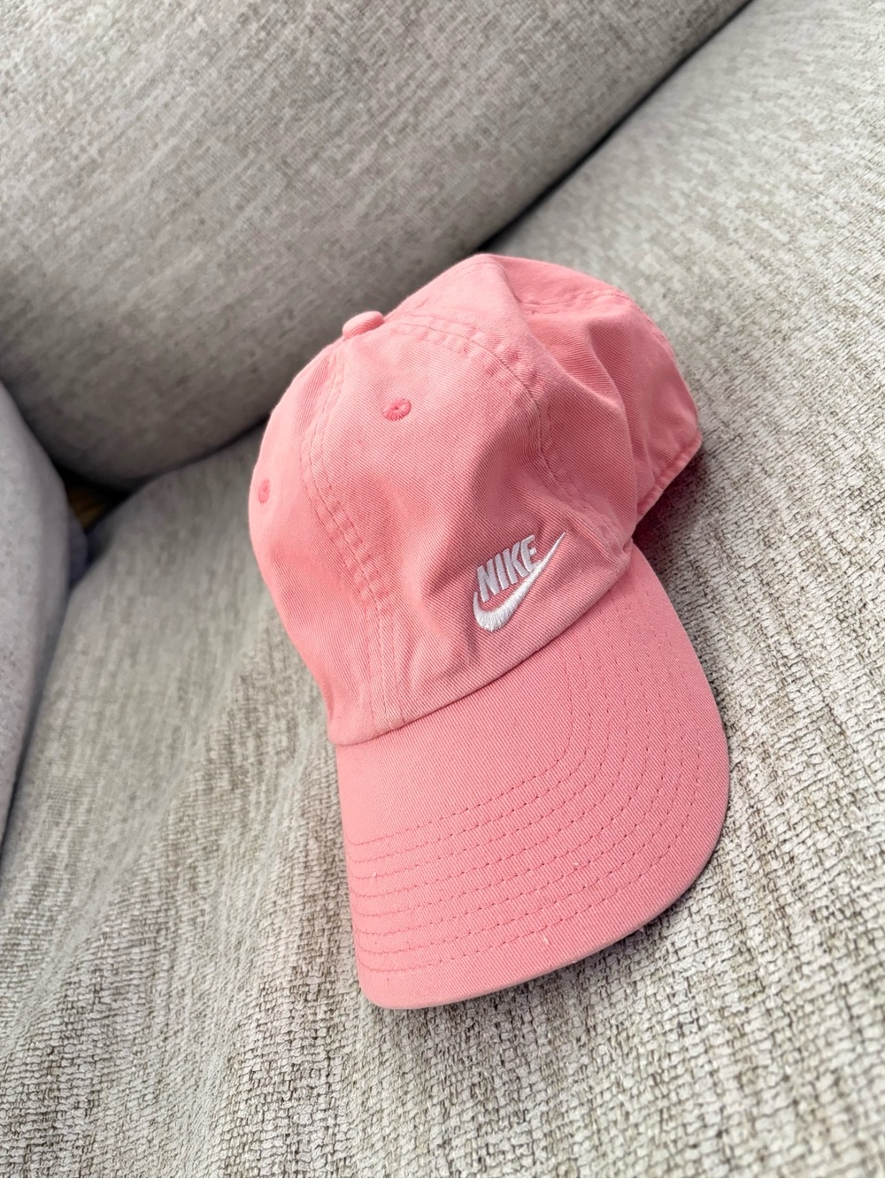 Nike Woman’s Coral Pink Logo Baseball Cap